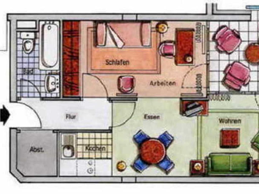 2 Raum Wohnung Morgensonne Mit Balkon Sellin Kültér fotó